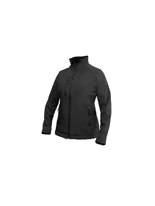 CHAQUETA SOFTSHELL RHELMU MUJER M/LARGA 100% POLY NEGRO T/XL