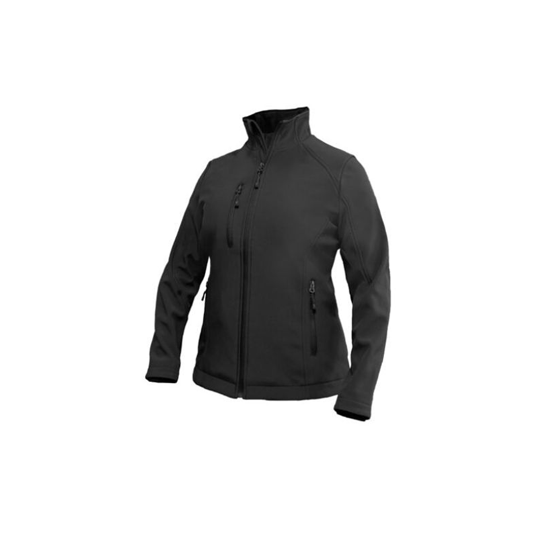 CHAQUETA SOFTSHELL RHELMU MUJER M/LARGA 100% POLY NEGRO T/XXL 1