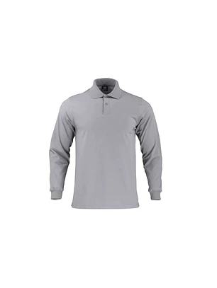 POLERA POLO DRYFRESH SMOOTH HOMBRE M/LARGA CERT GRIS T/XXL