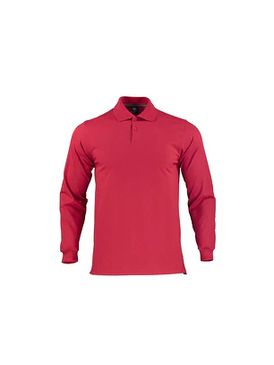 POLERA POLO DRYFRESH M/L HOMBRE 60% ALG 40% POLY ROJO T/L