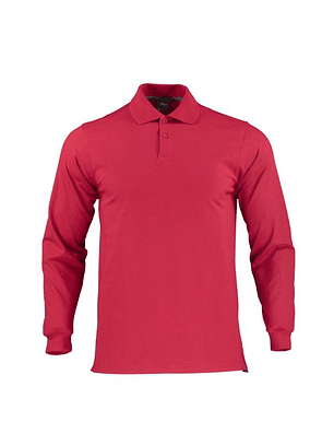 POLERA POLO DRYFRESH M/L HOMBRE 60% ALG 40% POLY ROJO T/L