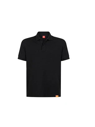 POLERA POLO M/C HOMBRE 60% ALG 40% POLY NEGRO T/L