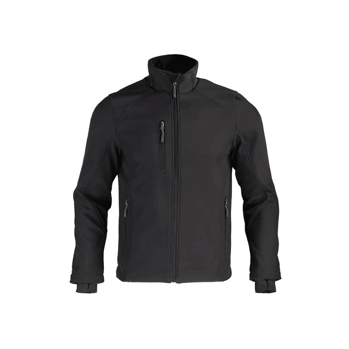 CHAQUETA SOFTSHELL RHELMU M/L HOMBRE 100% POLY NEGRO T/XXL 1