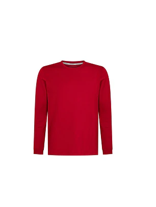 POLERA ESSENTIAL SOFT HOMBRE M/L 80% COTTON 20% SOFT-YARN ROJO S