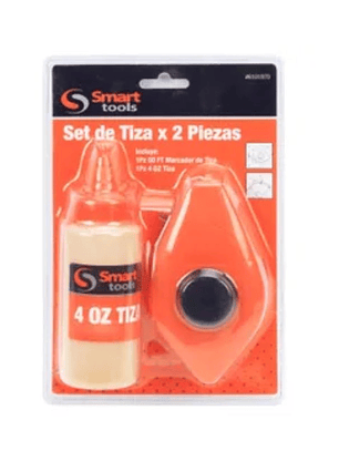TIZADOR CAJA PLASTICA 15 MTS. C/TIZA SMART TOOLS