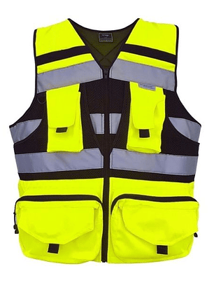 CHALECO GEOLOGO MINERO BASICO XTR, AMARILLO F, XL, XTR