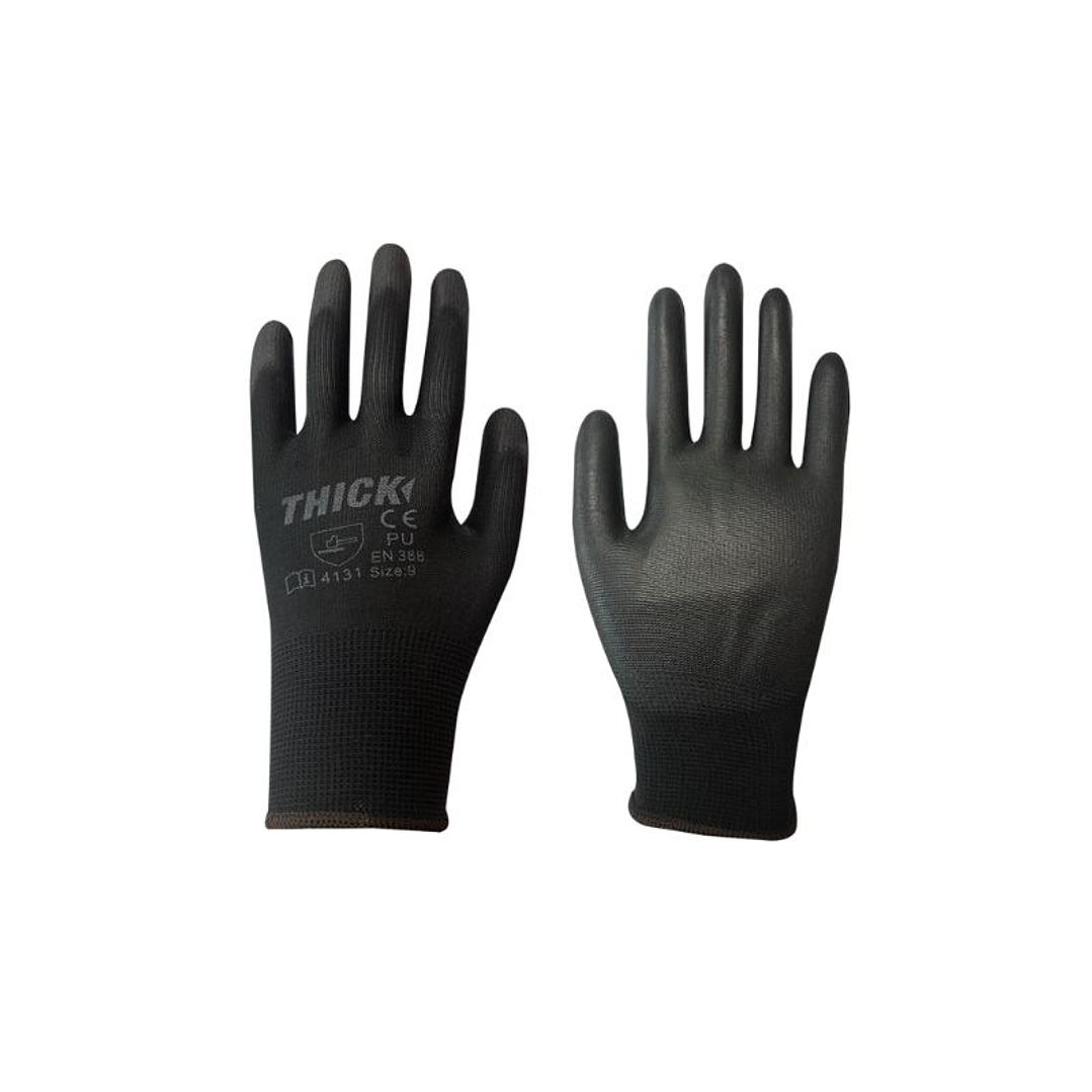 GUANTE PALMA PU NEGRO 9 THICK 1