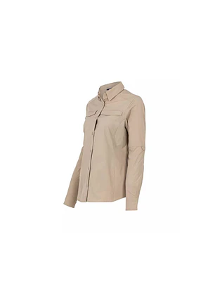 BLUSA OUTWORK ABELIA M/L MUJER 100% POLY T/M TAUPE