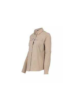 BLUSA OUTWORK ABELIA M/L MUJER 100% POLY T/XXL TAUPE