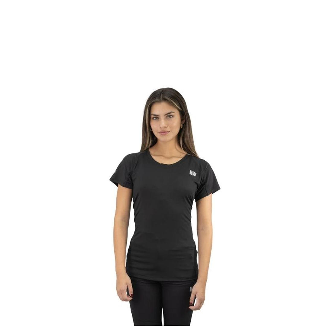 POLERA DRY FIT HW SPX MANGA CORTA MUJER BLACK L 1