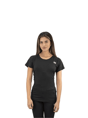 POLERA DRY FIT HW SPX MANGA CORTA MUJER BLACK M