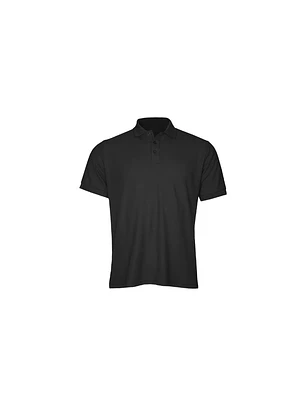 POLERA POLO COMFORT SPANDEX M/C HOMBRE NEGRO T/M