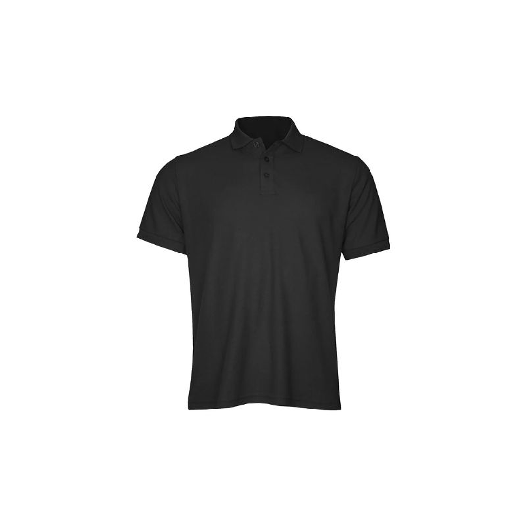 POLERA POLO COMFORT SPANDEX M/C HOMBRE NEGRO T/M 1