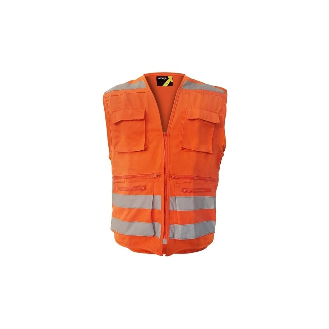 CHALECO GEOLOGO CANVAS NARANJO T/S 1