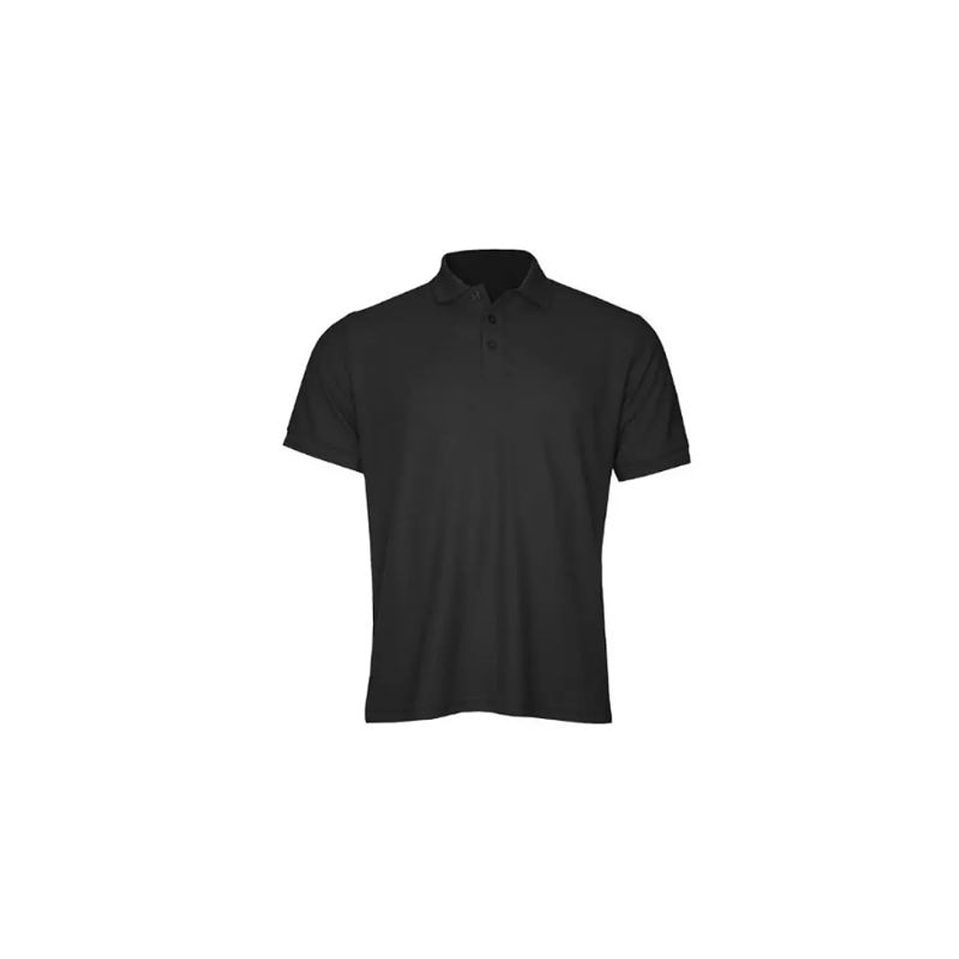 POLERA POLO COMFORT SPANDEX M/C HOMBRE NEGRO T/XXL 1