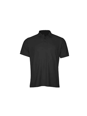 POLERA POLO COMFORT SPANDEX M/C HOMBRE NEGRO T/XXL