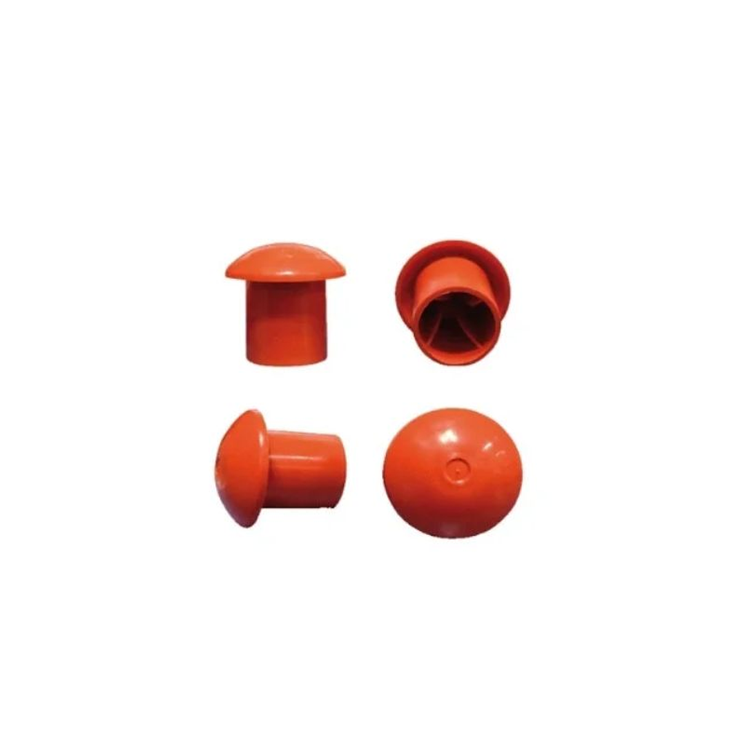 Tapón plástico para punta de hierro-ROJO cups 1