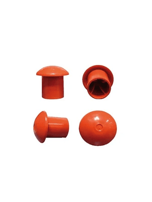 Tapón plástico para punta de hierro-ROJO cups