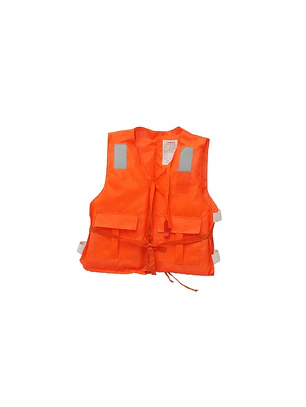 CHALECO SALVAVIDAS NARANJO CON REFLECTANTES BASICO
