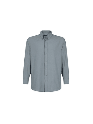 CAMISA OXFORD CLASSIC M/L HOMBRE 55% ALG 45% POLY GRIS T/M