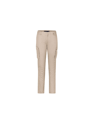 PANTALON CARGO CLASSIC NEW EDITION MUJER 65% POLY 35% BEIGE T/42