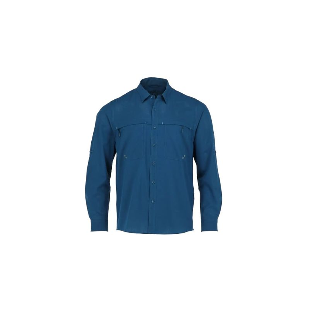 CAMISA SANTORINI STRETCH ANTIBACTERIAL HOMBRE AZUL REY T/L 1