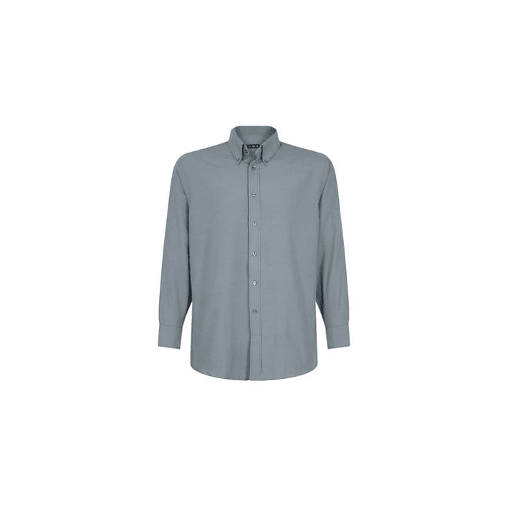 CAMISA OXFORD CLASSIC M/L HOMBRE 55% ALG 45% POLY GRIS T/M 1