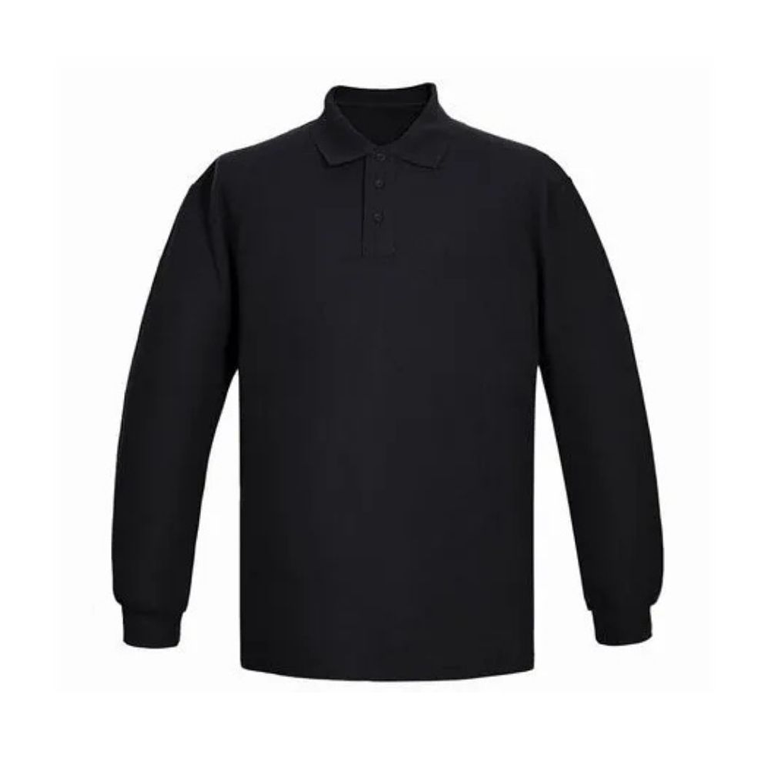 POLERA MANGA LARGA PIQUE BLACK BULL NEGRO T/L 1