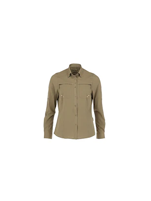 BLUSA SANTORINI STRETCH ANTIBACTERIAL MUJER BEIGE T/XS