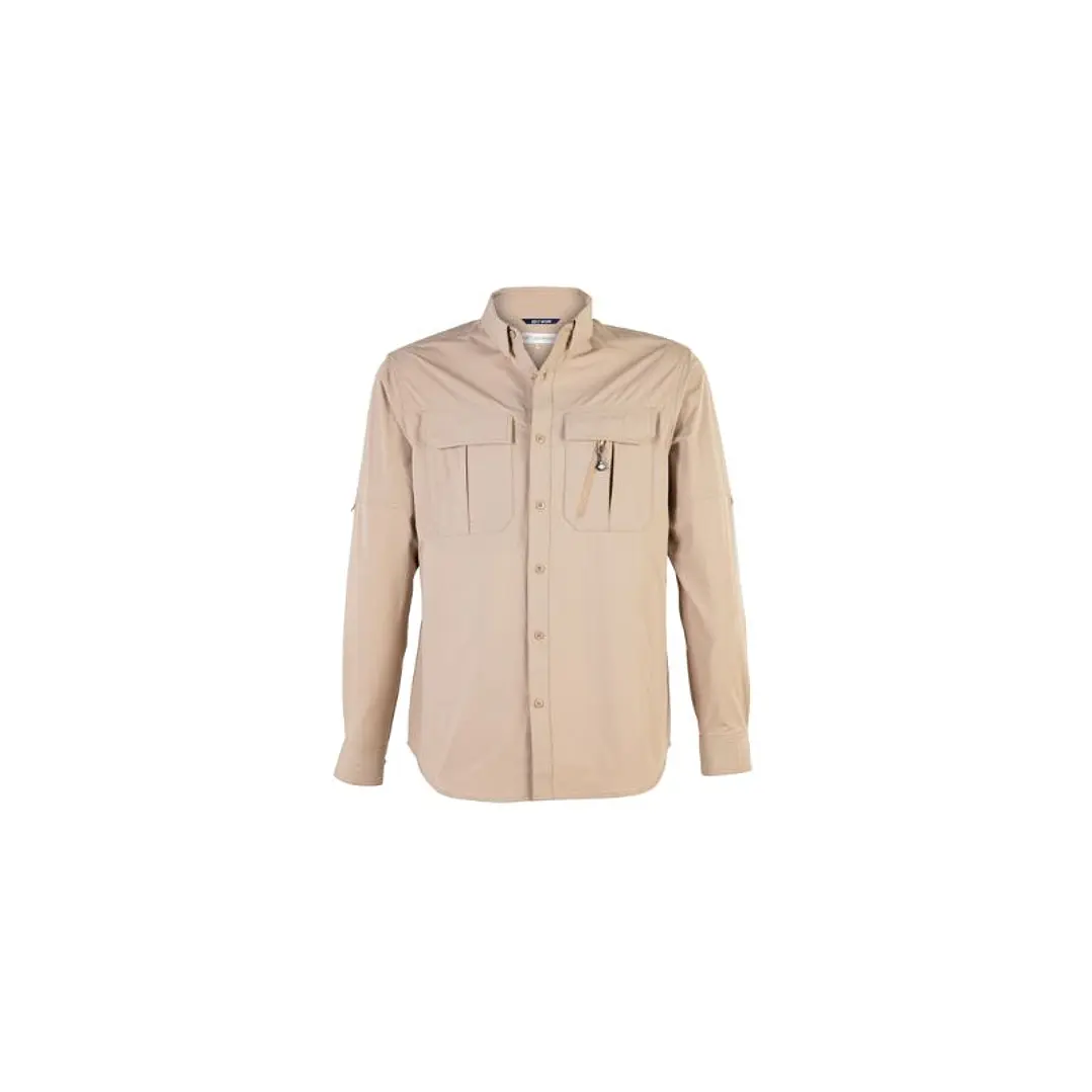 CAMISA OUTWORK ABELIA M/L HOMBRE 100% POLY TAUPE T/S 1