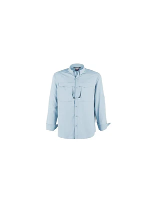 CAMISA OUTWORK SALVIA M/L HOMBRE 100% POLY CELESTE CLARO T/M