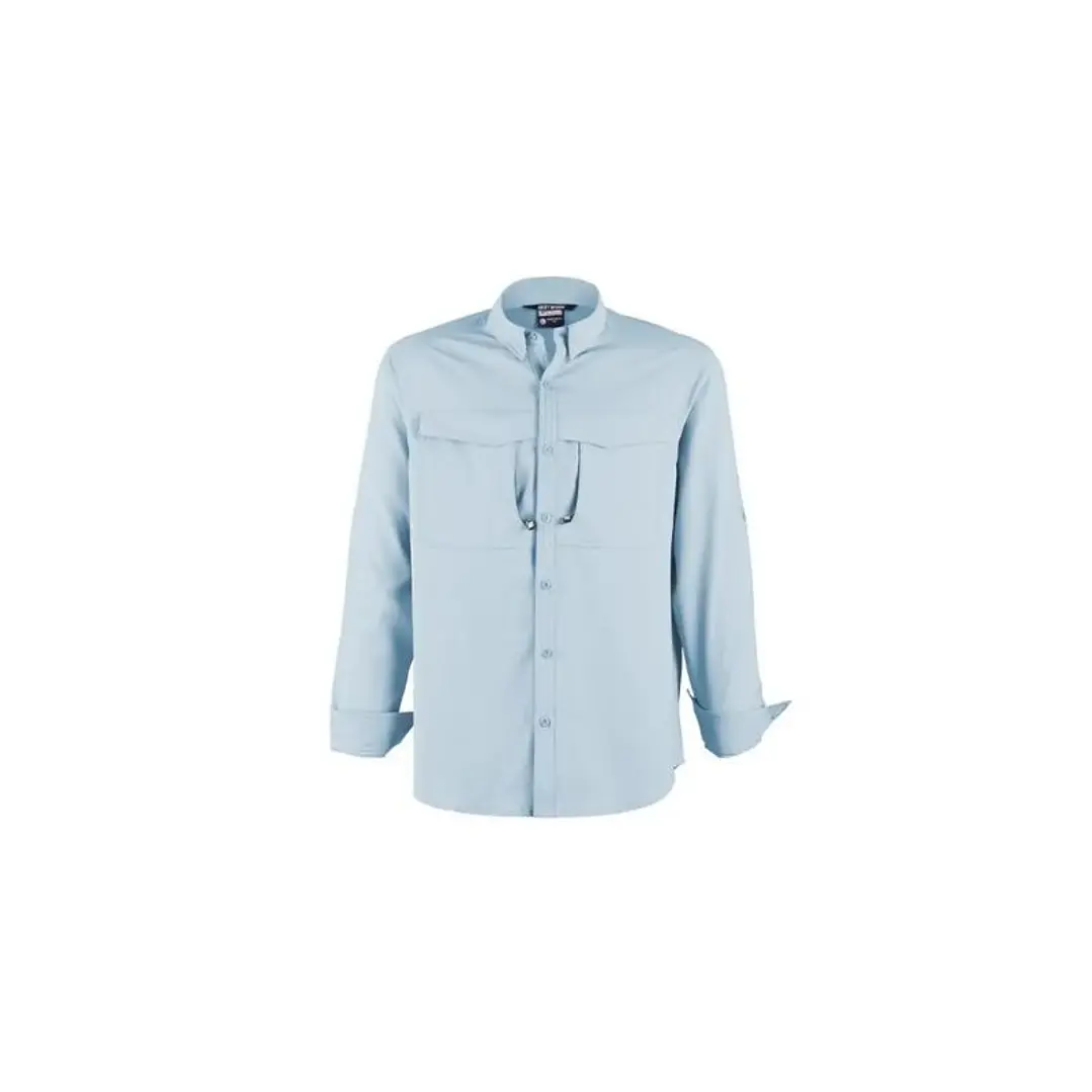 CAMISA OUTWORK SALVIA M/L HOMBRE 100% POLY CELESTE CLARO T/S 1