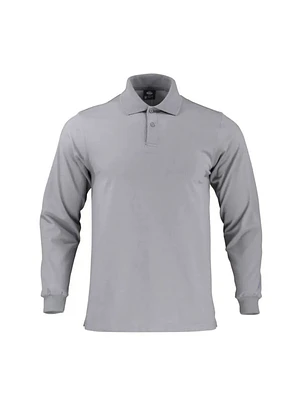 POLERA POLO M/C HOMBRE 60% ALG 40% POLY GRIS T/M