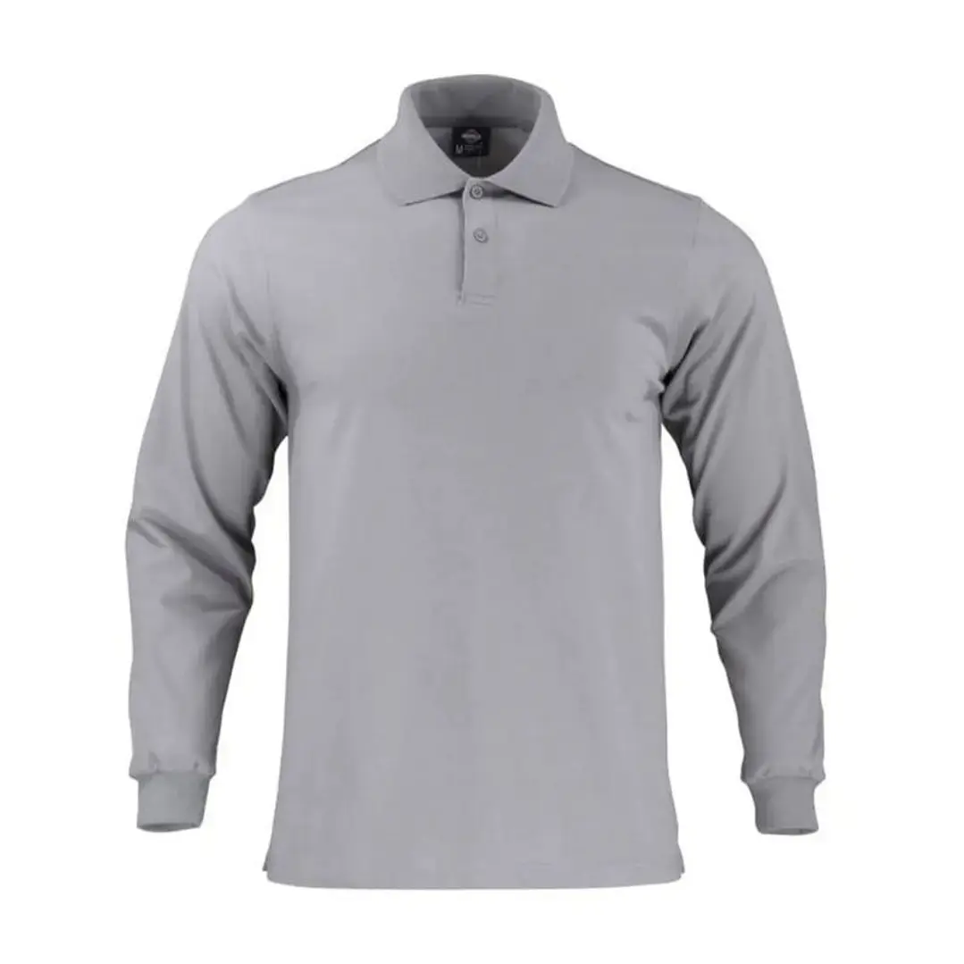 POLERA POLO M/C HOMBRE 60% ALG 40% POLY GRIS T/M 1