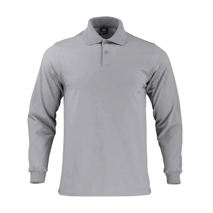 POLERA POLO M/C HOMBRE 60% ALG 40% POLY GRIS T/M 1