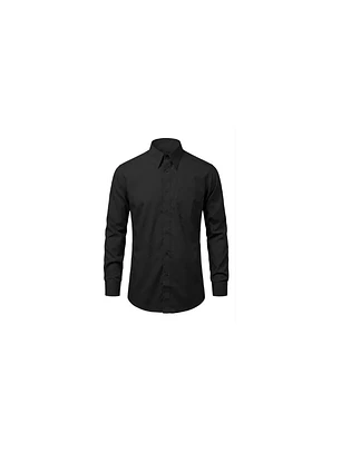 Blusa Oxford M/L Negra T/L MTX