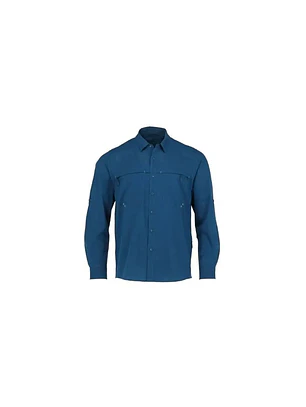 BLUSA SANTORINI STRETCH ANTIBACTERIAL MUJER AZUL REY T/XS