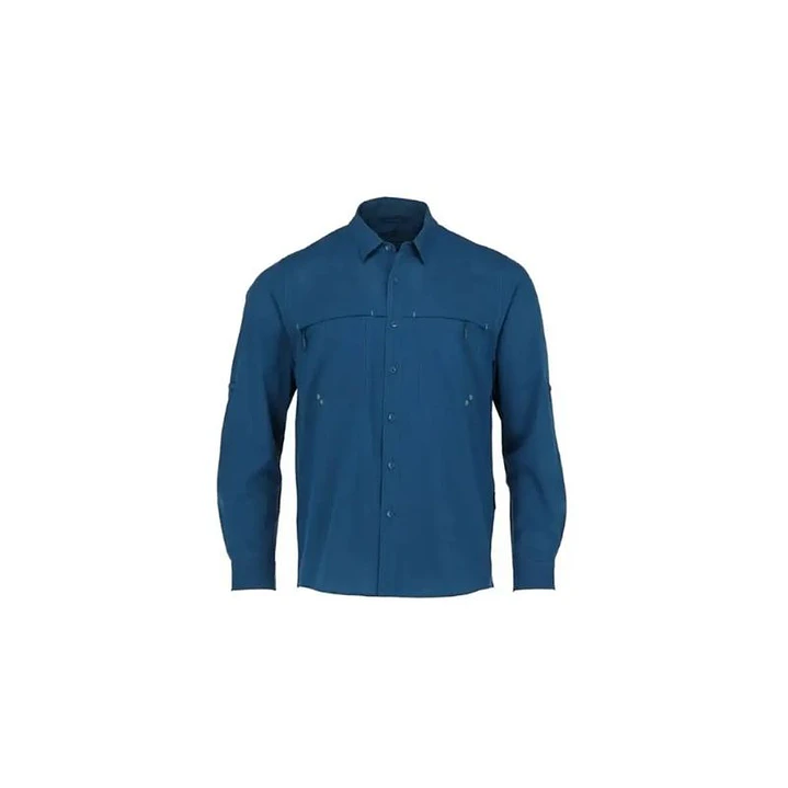 BLUSA SANTORINI STRETCH ANTIBACTERIAL MUJER AZUL REY T/XS 1