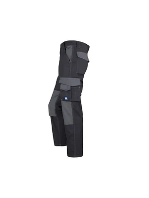 PANTALON CARGO ALERCE BICOLOR GRIS OSCURO / GRIS CLARO RODILLA REFORZADA HOMBRE 80% T/40