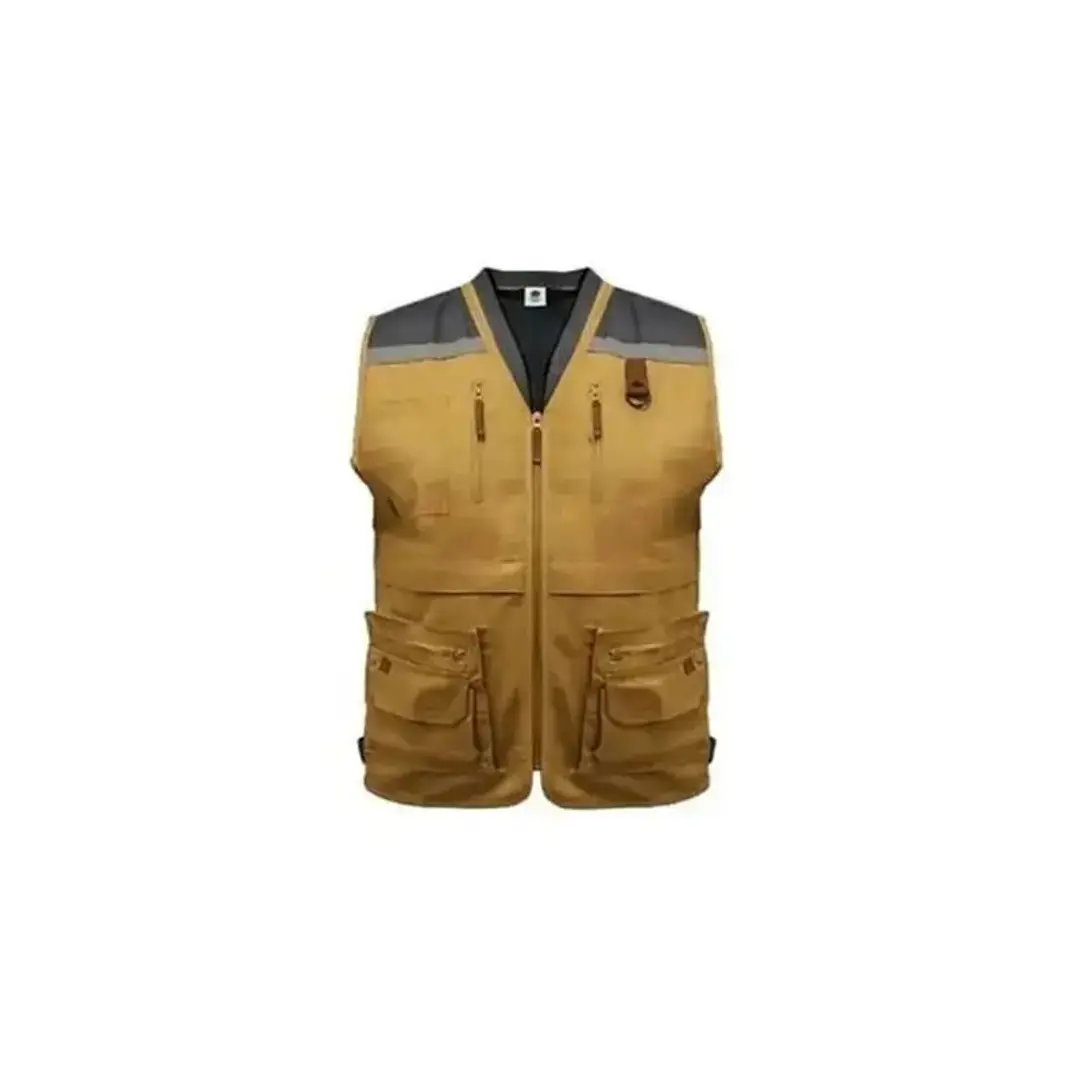 CHALECO GEOLOGO GABARDINA QUEBEC CAMEL M 1