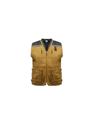 CHALECO GEOLOGO GABARDINA QUEBEC CAMEL XXL