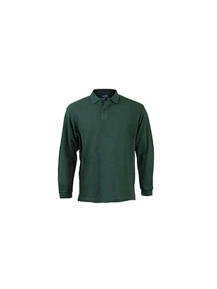Polera Pique Hombre M/L Verde 230 Mtx T/L