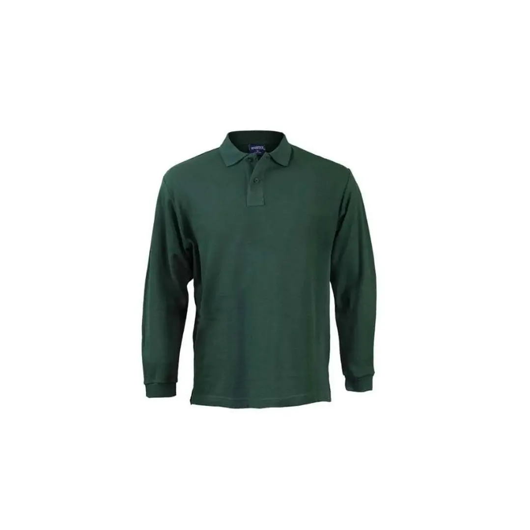 Polera Pique Hombre M/L Verde 230 Mtx T/L 1