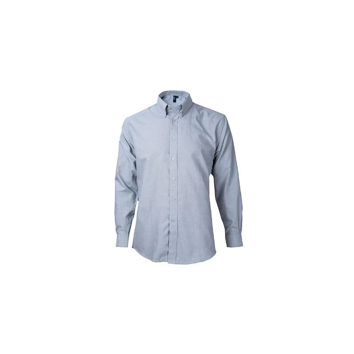 CAMISA OXFORD M/L B/SUELTO T/XXL GRIS 1