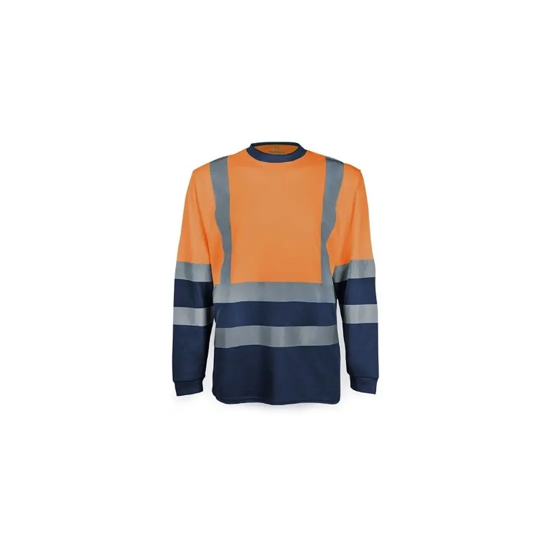 POLERA C.REDONDO 360° ALTA VISIBILIDAD UNISEX BICOLOR NAR/AZUL TXXXL 1