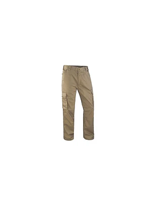 Pantalón Cargo Alta Resistencia Gabardina Spandex Café Claro T/XXXL