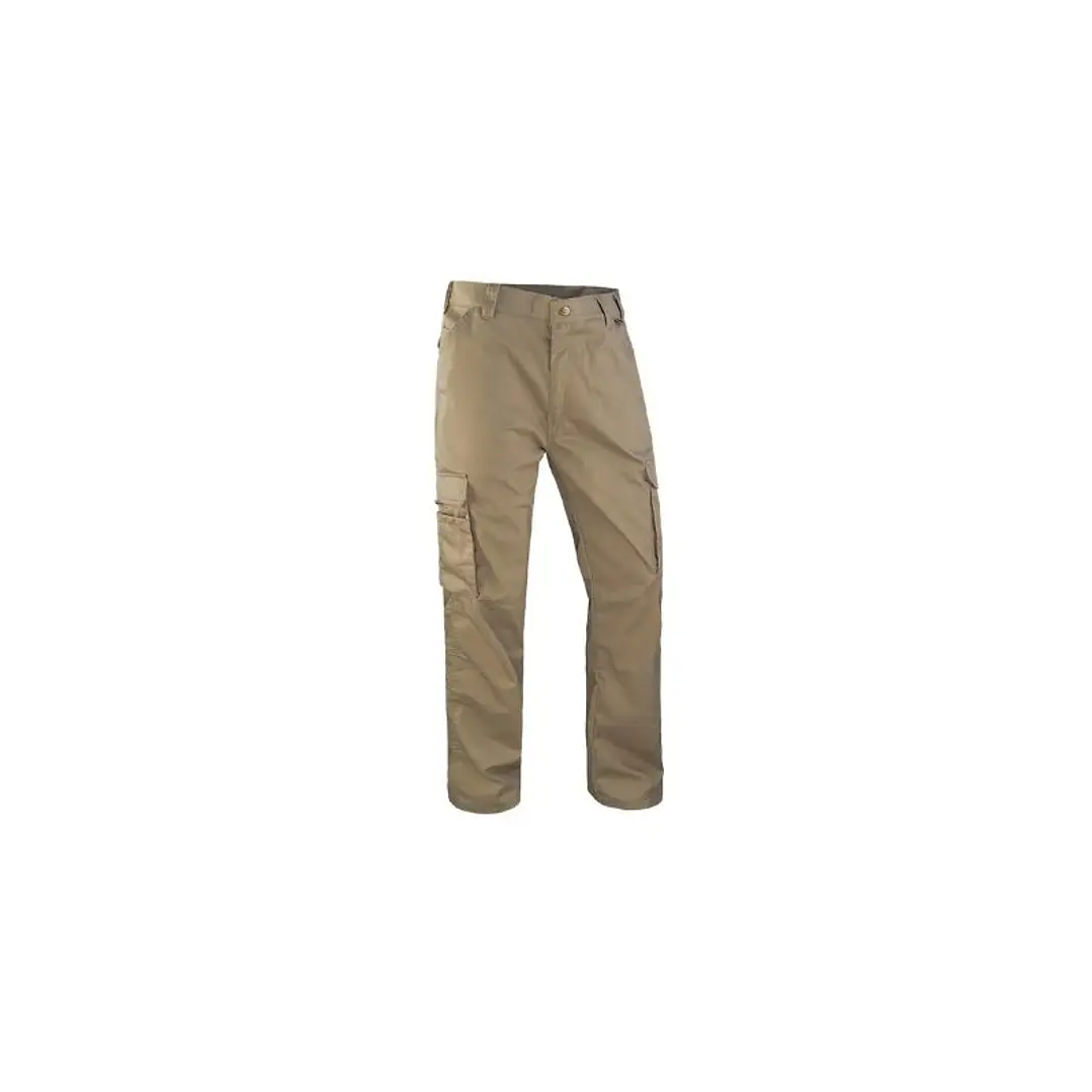 Pantalón Cargo Alta Resistencia Gabardina Spandex Café Claro T/XXXL 1