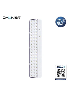 LAMPARA DE EMERGENCIA DAUMER 4W 34CM LUZ FRIA EMER-1000