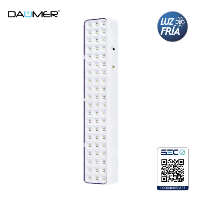 LAMPARA DE EMERGENCIA DAUMER 4W 34CM LUZ FRIA EMER-1000 1