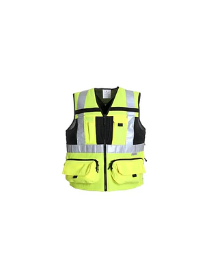CHALECO GEOLOGO MINERO ALTA VISIBILIDAD AMARILLO MUJER M